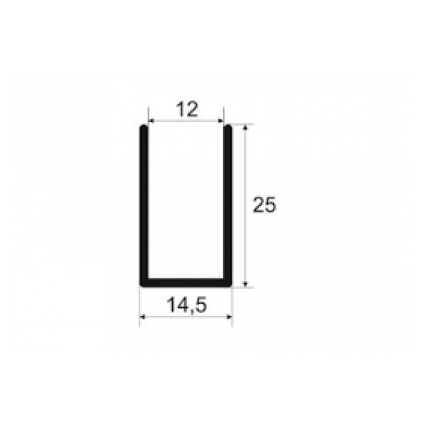 AL 10 – Perfil “U” de 10mm Cavalão